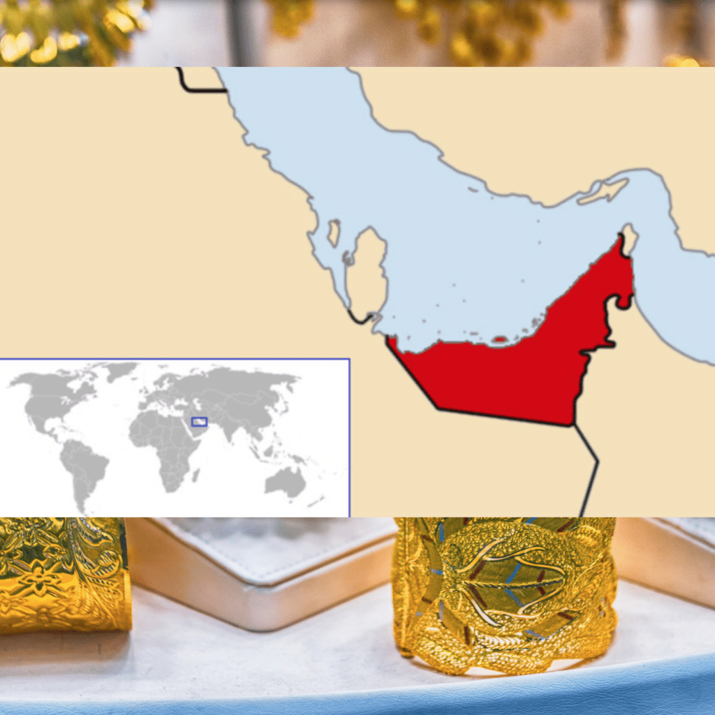 The United Arab Emirates is famous for its gold jewellery Photo: Wikimedia Commons/Canva