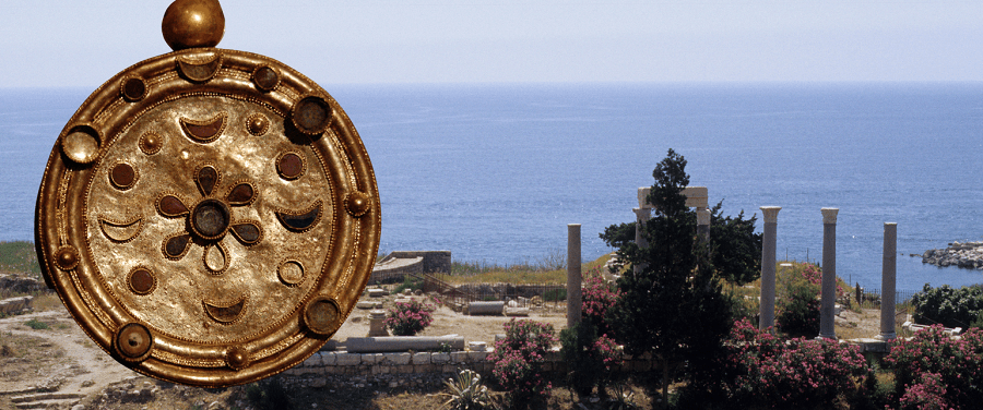 A gold disc found in Byblos. Image: Sigrid van Roode/Canva